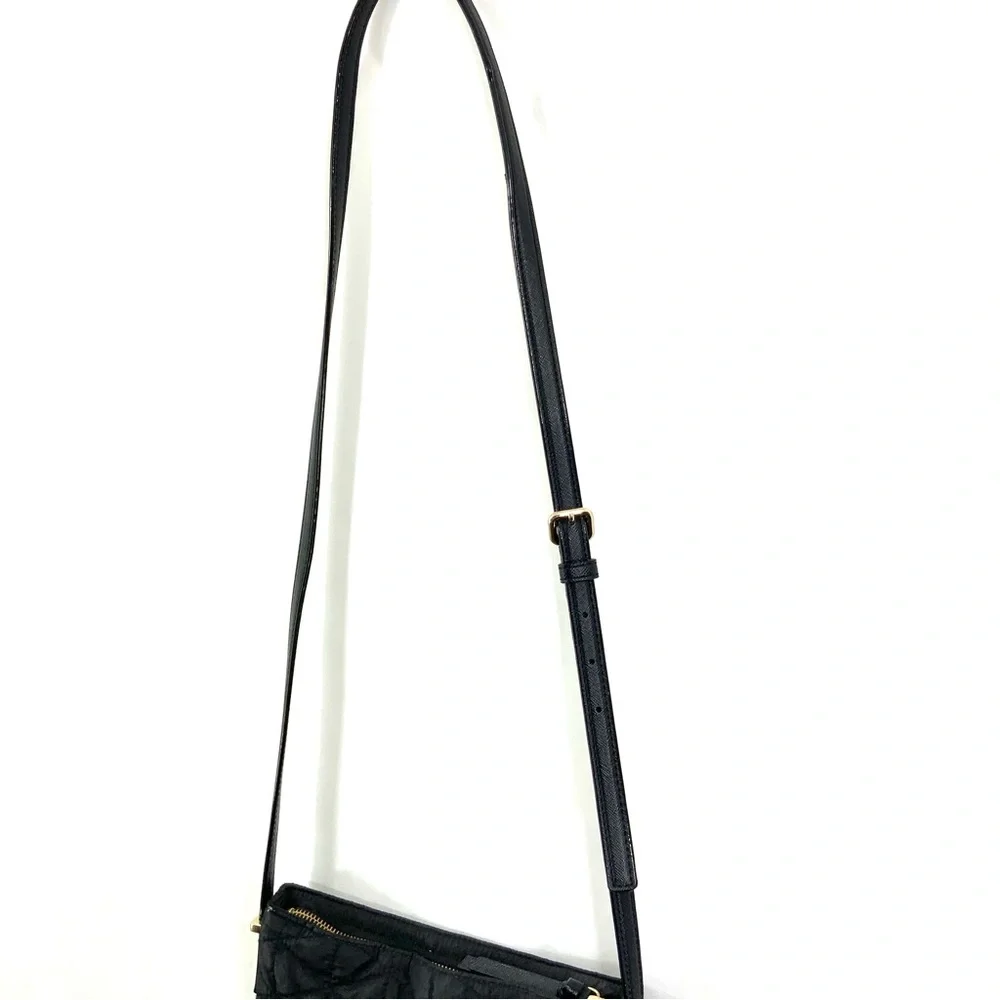 KATE SPADE Black Wilson Road Quilted Dessi Bag Crossbody Handbag Purse - Picture 7 of 15